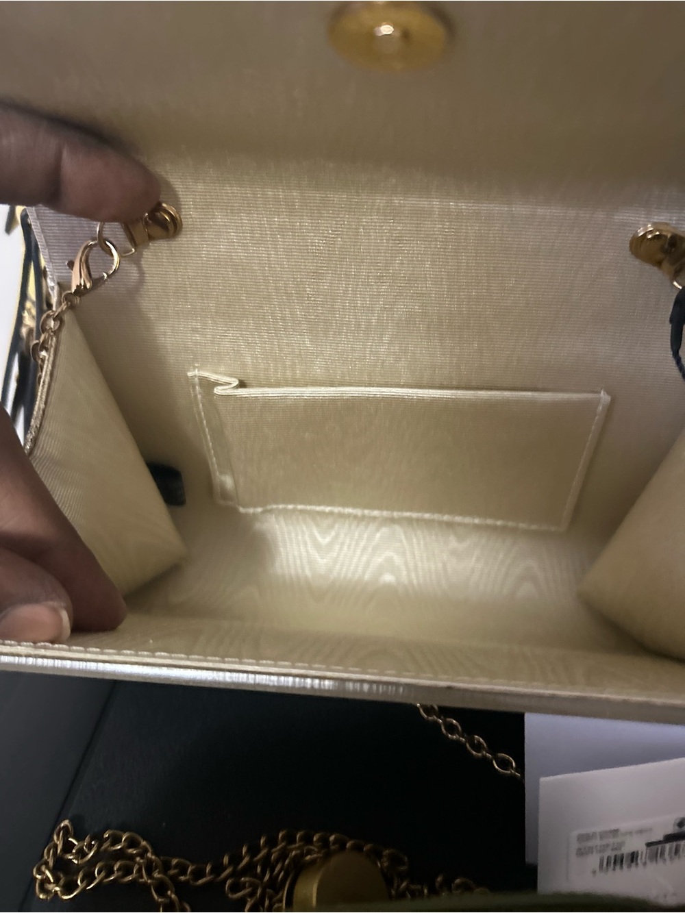 Kurt Geiger Gold Jewel-Embellished Evening Clutch - Designer Style - Picture 2 of 4